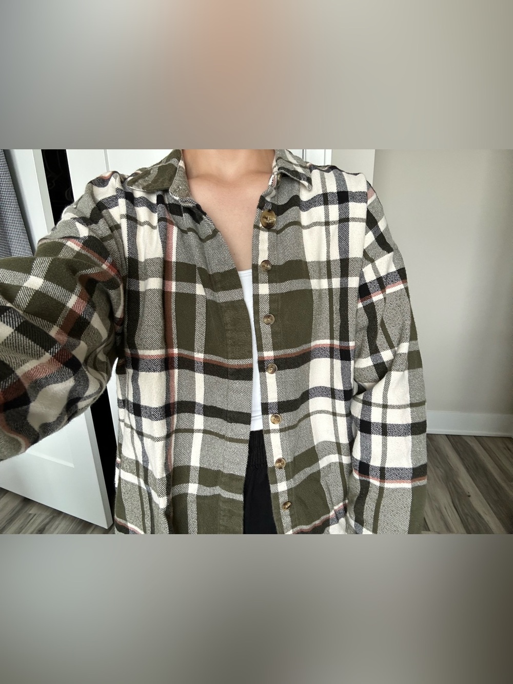 Women's Madewell Cozy & Soft Long Sleeve Flannel Button Down Shirt with Collar